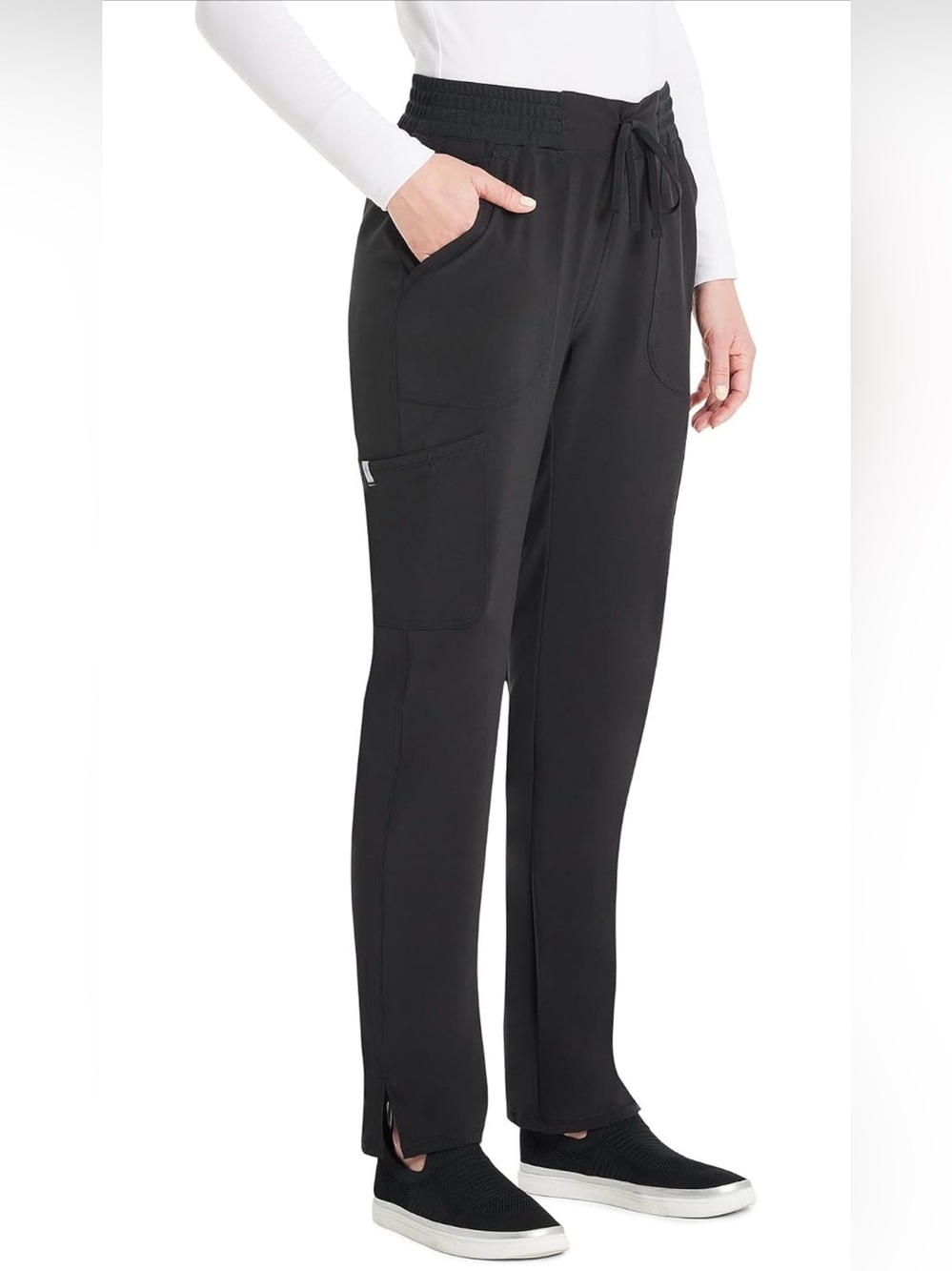 *NEW* Sz L Black ScrubStar Straight Leg Women’s Scrub Pant